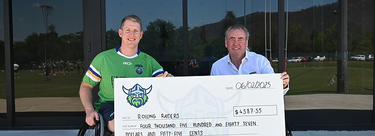 Rolling Raiders Boosted by 50-50 Charity Funds Ahead of 2025 Season