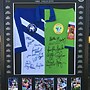 Blazed In Glory - 1994 Canberra Raiders & Bulldogs Split Signed & Framed Jersey