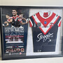 Blazed In Glory - Canberra Raiders Legends - NRL Signed & Framed Jersey