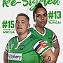 Raiders re-sign Tungai and Matua for 2025 NRLW season