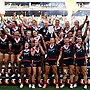 Jasmin Strange helped Los Angeles Roosters to their first silverware at the NRL Vegas Nines.