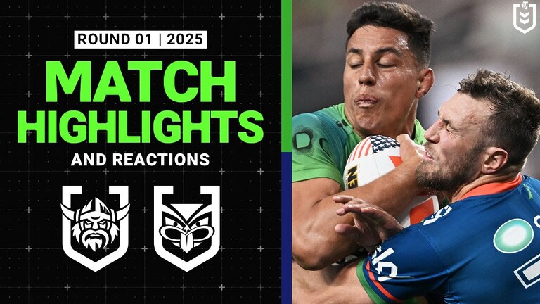 VIDEO: 2025 NRL Match Highlights and Press Conferences | Canberra Raiders v New Zealand Warriors | Round 1