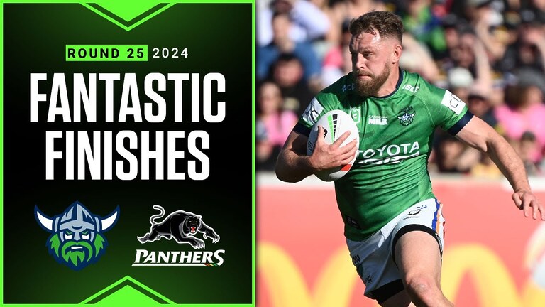 VIDEO: Best finishes of 2024: Raiders v Panthers - Round 25 | NRL Telstra Premiership