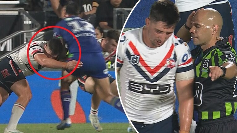 'You've got to worry': Fresh fears for Victor Radley after another nasty head knock in Roosters loss