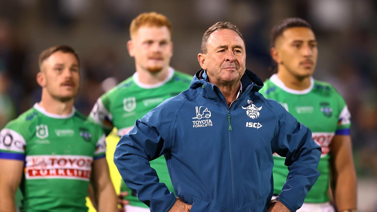 ‘Don’t start reading your own press’: Ricky Stuart’s warning to high-flying Canberra Raiders after Magic Round win