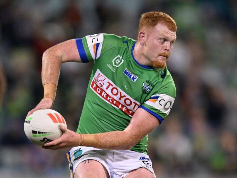 Corey Horsburgh is pressing for a Raiders return against NRL frontrunners Canterbury. Photo: Lukas Coch/AAP PHOTOS