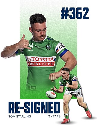 Tom Starling Re-Signs with the Raiders
