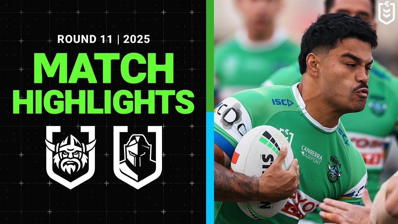 NRL Match Highlights 2025 | Raiders v Titans | Round 11