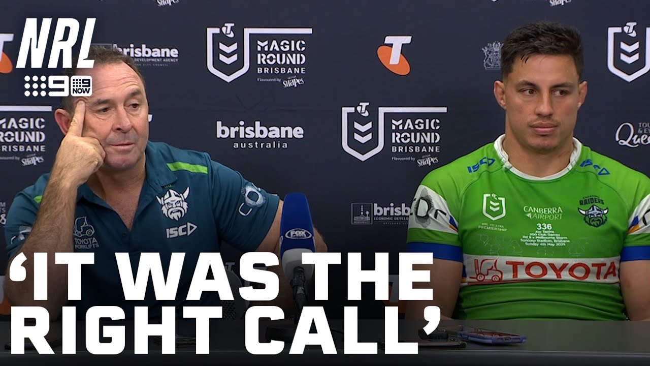 Ricky Stuart on the game-deciding last minute penalties: NRL Presser | NRL on Nine