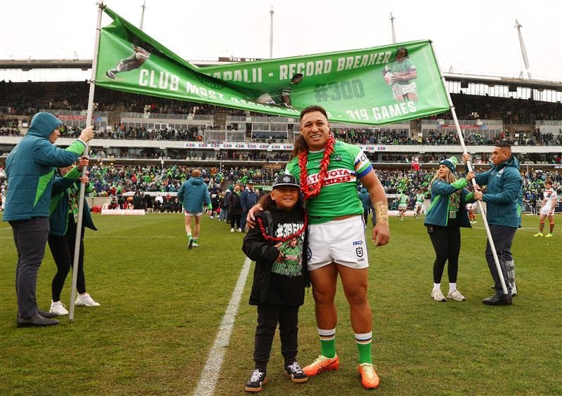Milestone Papalii double lifts Raiders over Souths