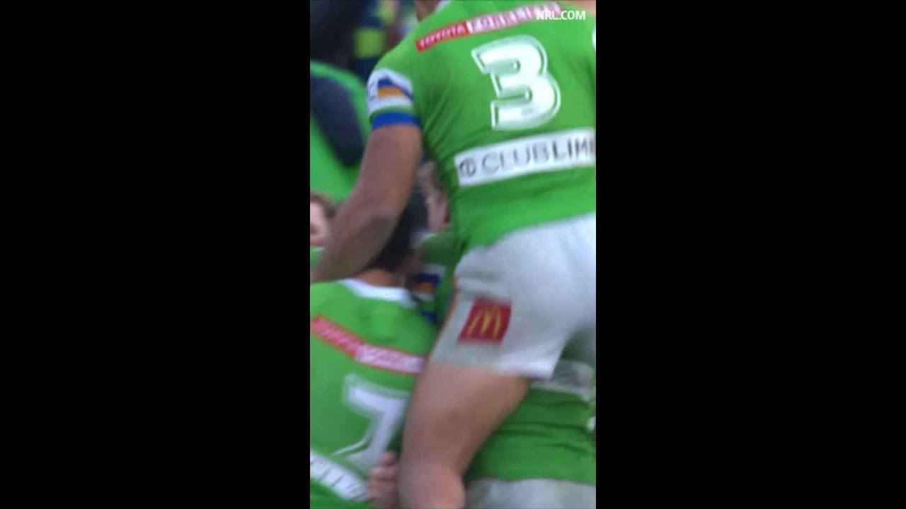 Josh Papalii Tries in Canberra Raiders vs South Sydney Rabbitohs