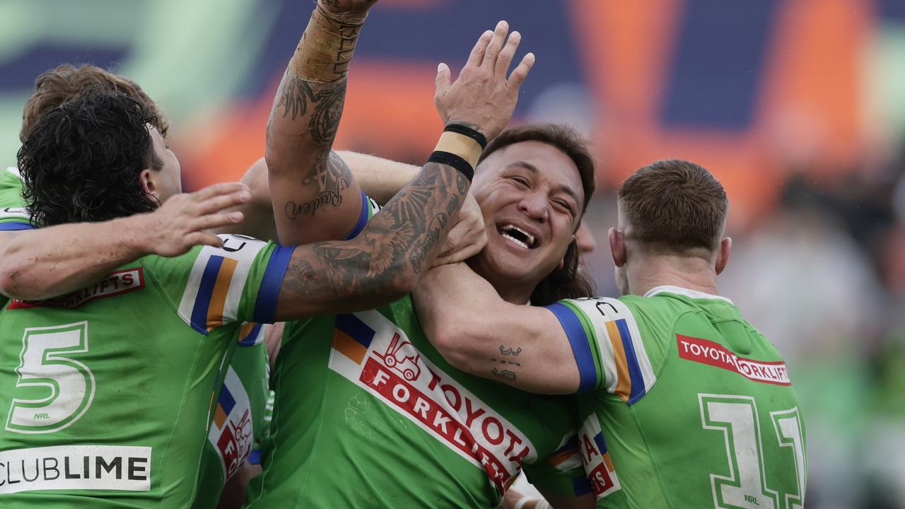 Josh Papalii breaks Canberra’s appearance record as South Sydney capitulate