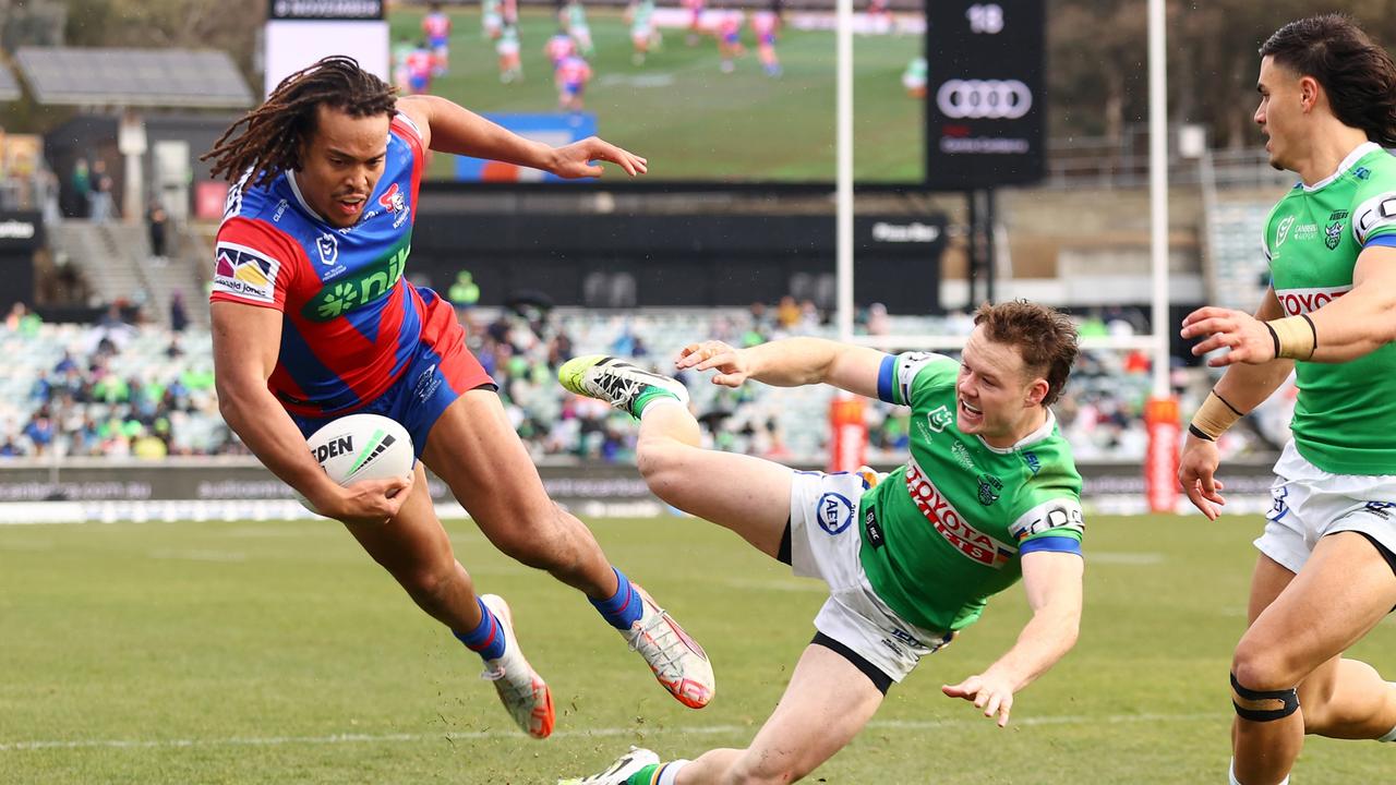 Canberra Raiders extend lead at the top of the NRL ladder with 44-18 win over Newcastle Knights