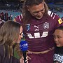 Josh Papalii’s son captures hearts of rugby league fans in TV interview