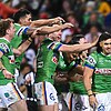 Canberra's ability to win close games has almost secured the Raiders the NRL minor premiership. Photo: Lukas Coch/AAP PHOTOS