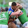 Veteran Dane Gagai earned high praise from Ricky Stuart after Canberra thrashed Newcastle. Photo: Mick Tsikas/AAP PHOTOS