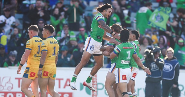 Raiders topple Eels to win their eighth straight