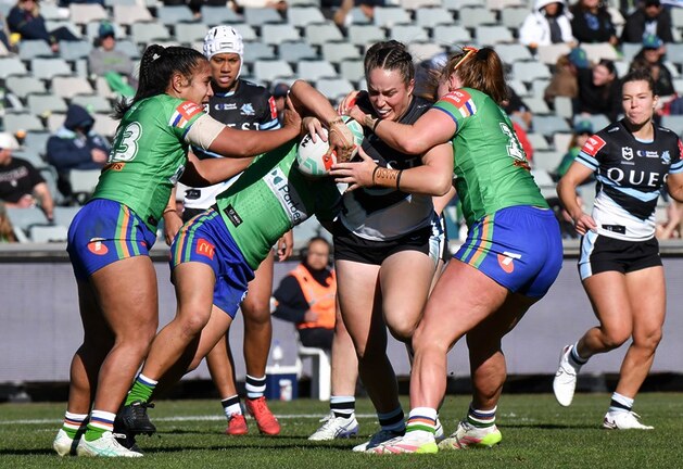 Stephanie Faulkner is the first player to come through the Sharks pathways from Lisa Fiola Cup to NRLW.