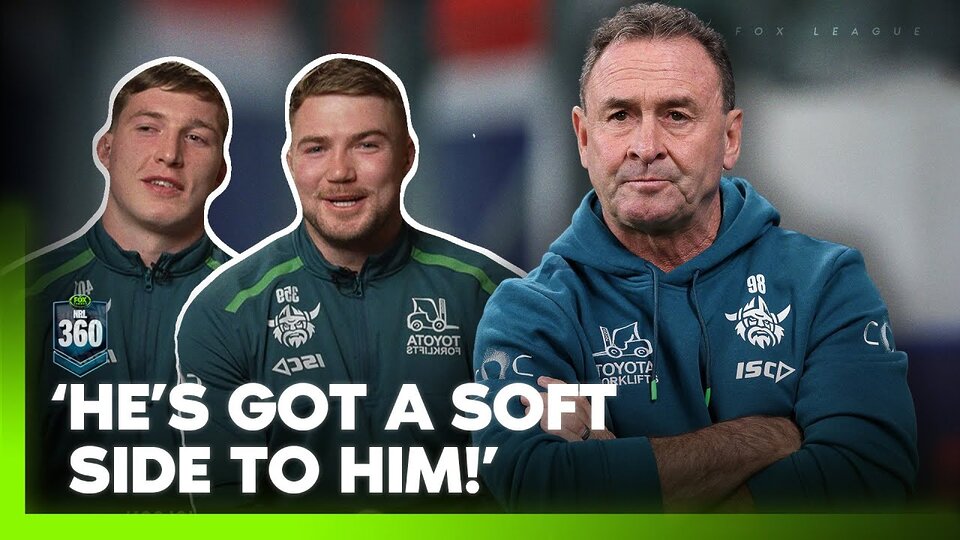 'Does he ever calm down?!' 🤣 Raiders stars lift the lid on 'competitor' Ricky | NRL 360