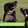 NRL vs NFL 🥊 Fletch & Matty take on Raiders stars in 'the ultimate combine' 🏈🏉 | Fletch & Hindy