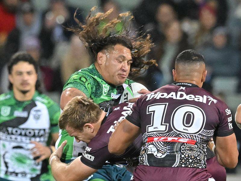 Resurgent veteran Josh Papalii now wants to play on with Canberra beyond this season.  Photo: Mick Tsikas/AAP PHOTOS