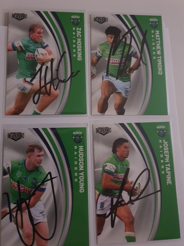 2024 Nrl Elite Signed Canberra Raiders Card Lot