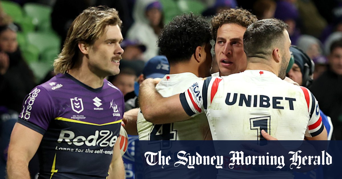 Storm’s shock loss leaves NRL scrambling to get prestigious trophy to Canberra