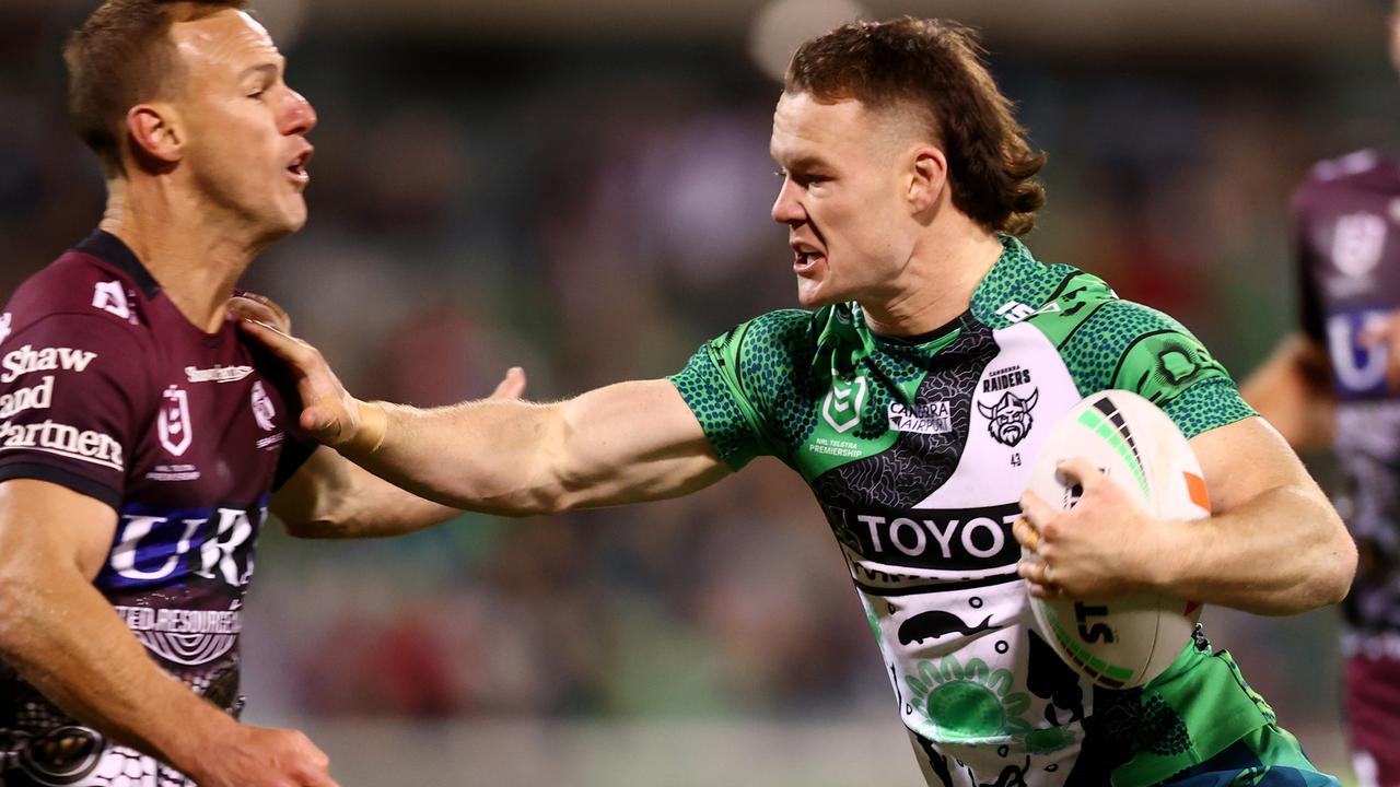 Ethan Strange shows up Daly Cherry-Evans as Raiders win 28-12 over Manly