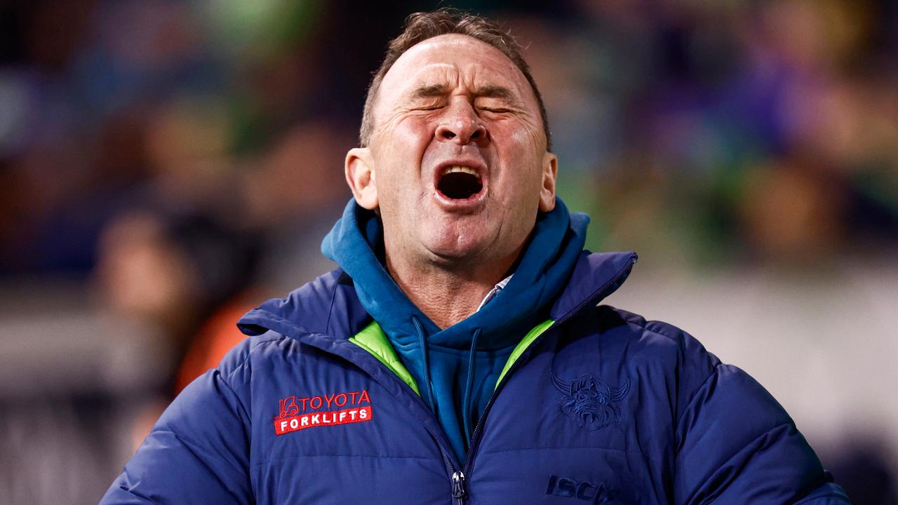 Raiders coach Ricky Stuart reveals why he hates being filmed by TV cameras when on the sidelines