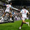The Dragons have ended Canberra's winning run at nine with a hard-fought victory in Wollongong. Photo: HANDOUT/NRL PHOTOS