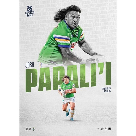JOSH PAPALI'I CANBERRA RAIDERS COLLECTORS EDITION NRL MAGIC MEN SPORTSPRINT