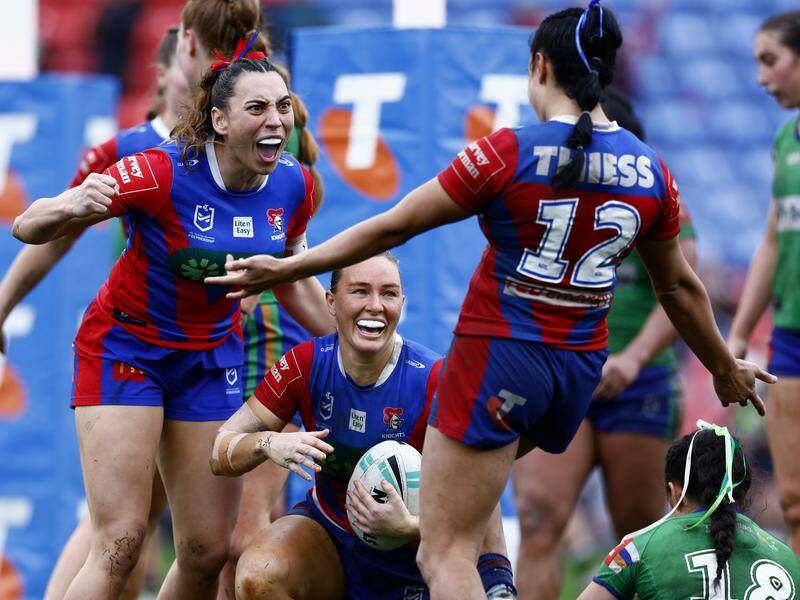 A fourth consecutive success has lifted Newcastle to third on the NRLW ladder. Photo: HANDOUT/NRL PHOTOS