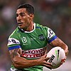 Jamal Fogarty never imagined he would become an NRL regular when he was playing part-time footy. Photo: Lukas Coch/AAP PHOTOS