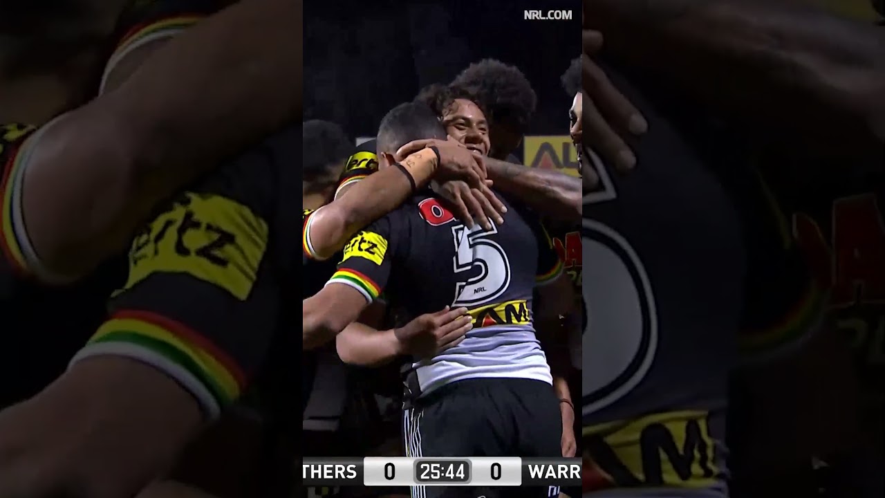 Jarome Luai conjures up a try for Tyrone Phillips (2018) #shorts