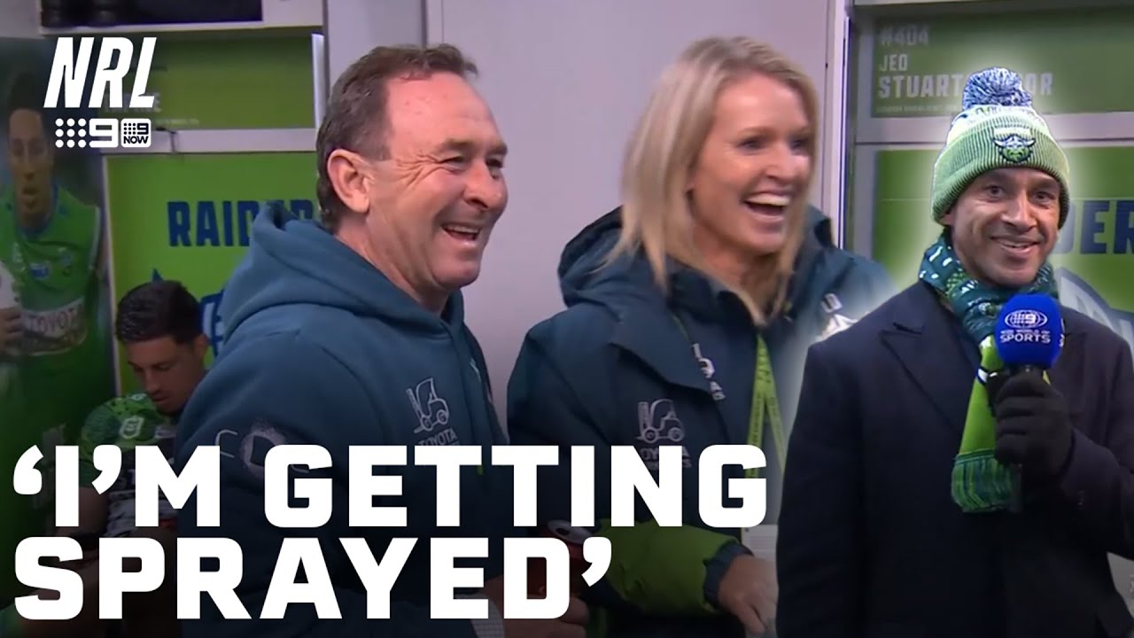 Johnathan Thurstson COPS A SPRAY from Ricky Stuart: In the Sheds | NRL on Nine