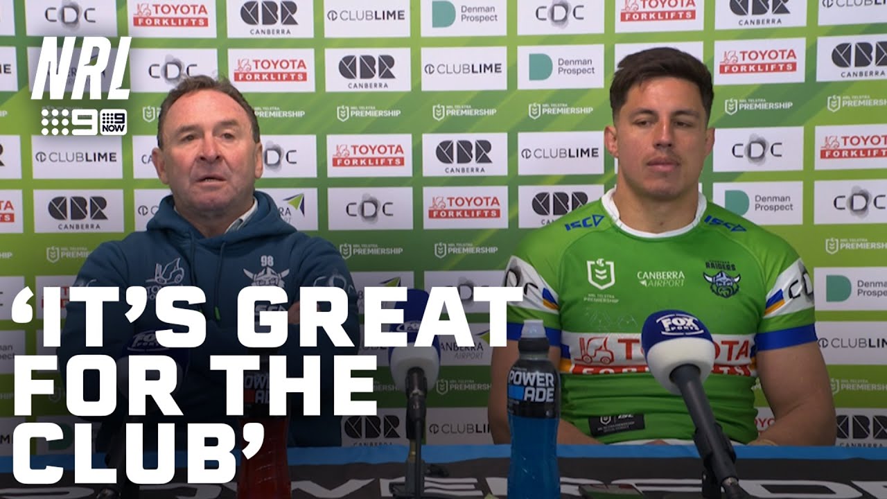 Ricky Stuart is PROUD of his boys after minor premiership win: NRL Presser | NRL on Nine