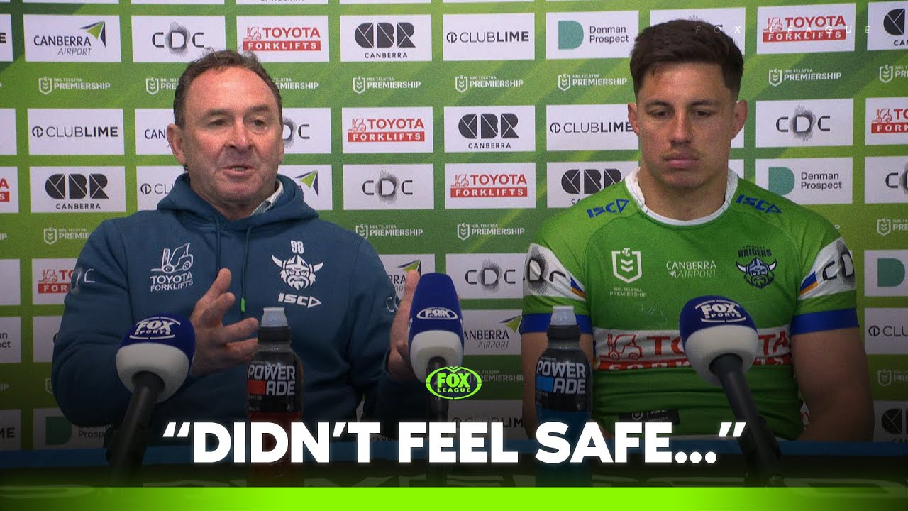 Ricky calls out ruck ‘Cr*ap’ after Minor Premiership triumph | Raiders Press Conference