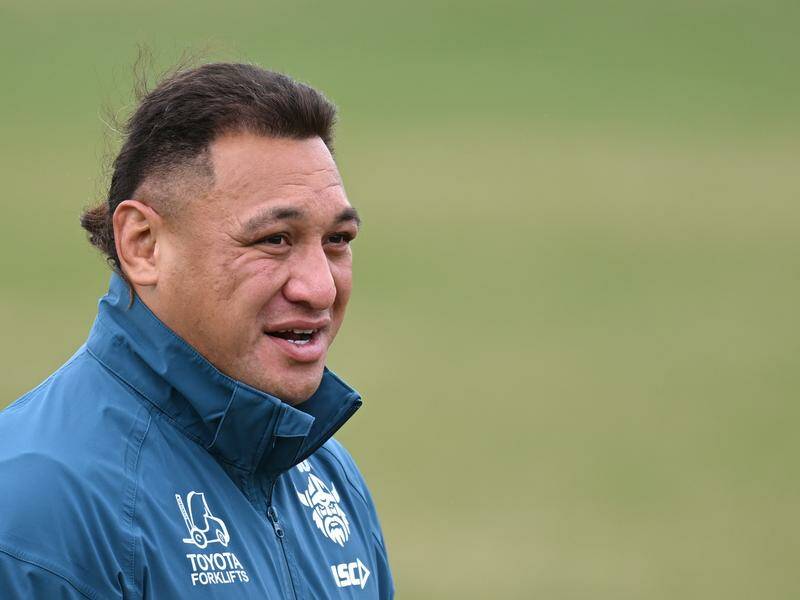 Raiders talisman Josh Papalii feared his season was over after he collapsed at a training session.  Photo: Lukas Coch/AAP PHOTOS