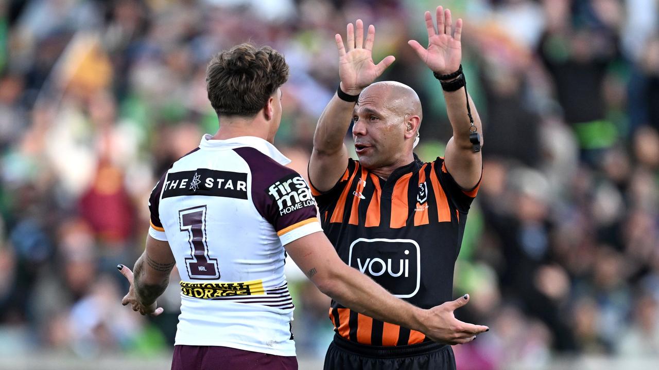 Referee Ash Klein retained for NRL semi-finals following controversial Broncos-Raiders game