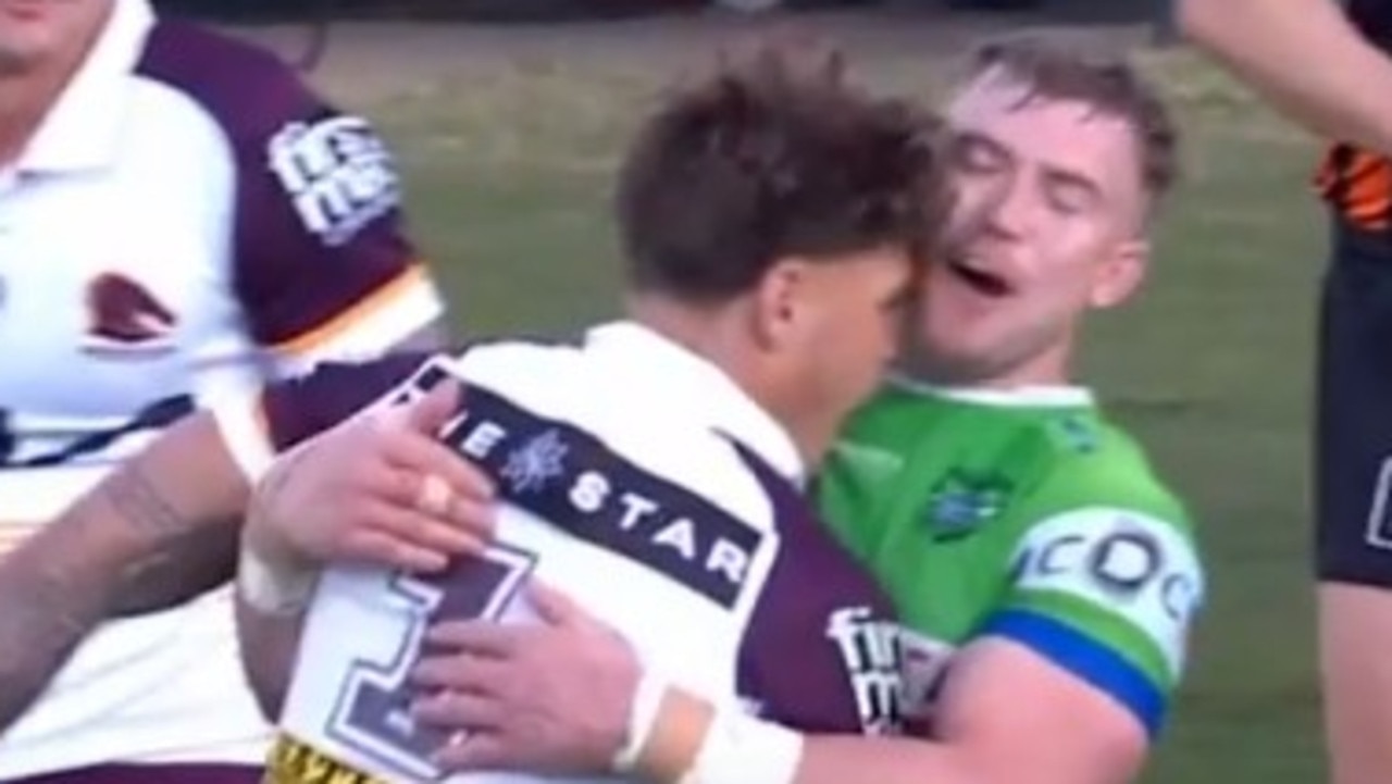 Reece Walsh escapes with fine for headbutt on Hudson Young, Pat Carrigan facing one-game ban