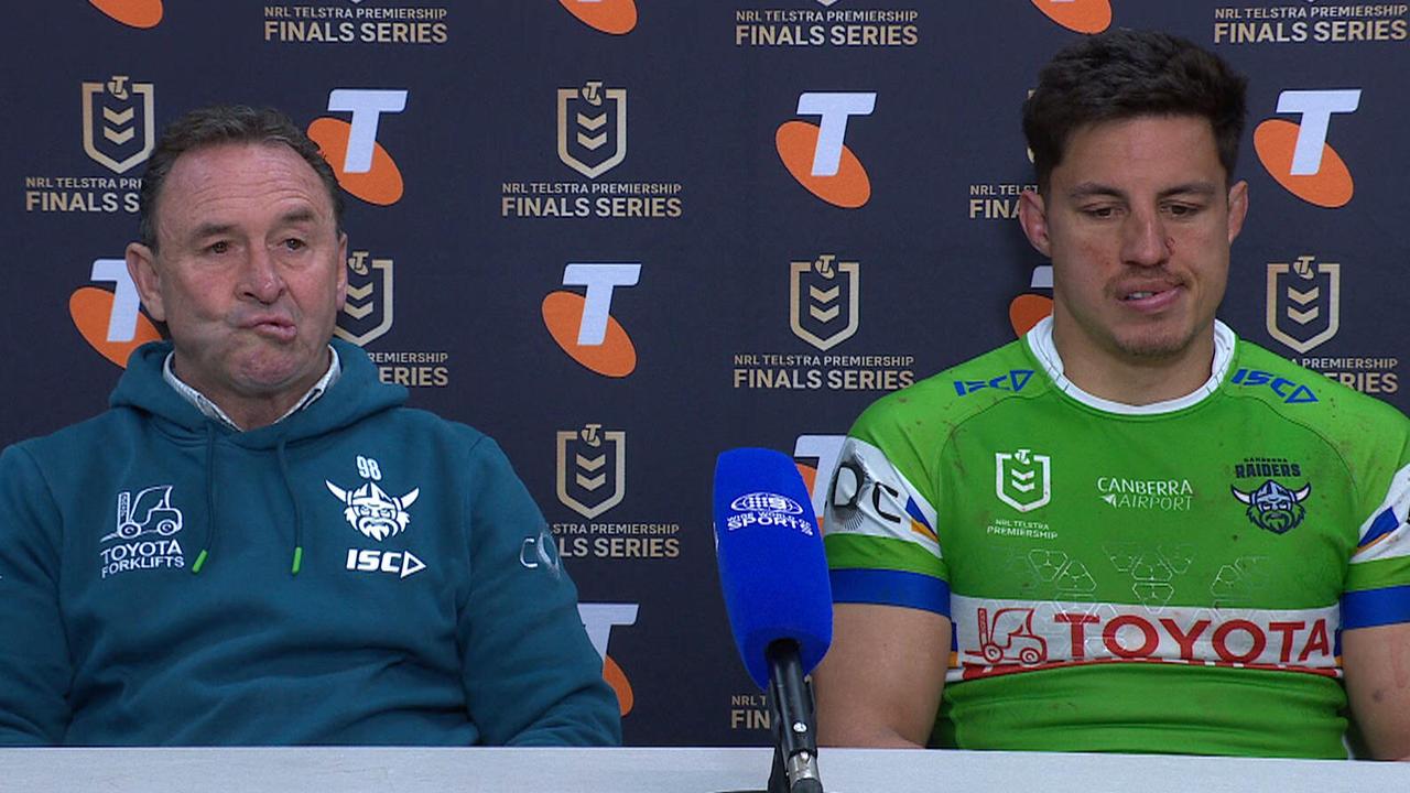 Gone in 120 seconds! Ricky makes no excuses in brief presser after Raiders heartbreak