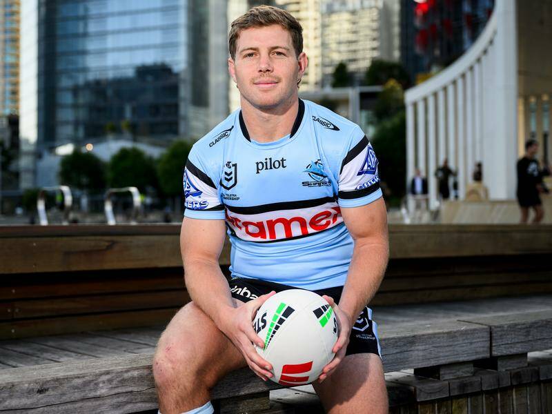 Blayke Brailey will take inspiration from a nearly decade-old Sharks win with him to the capital. Photo: Bianca De Marchi/AAP PHOTOS