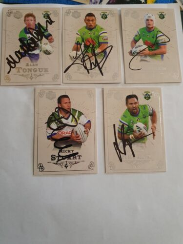 Nrl Rugby League Signed Canberra Raiders Legends Card Lot