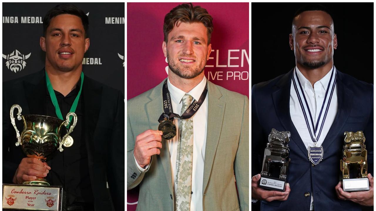 Raider’s four-peat as Souths, Dogs stars clean up: Every NRL club’s Player of the Year