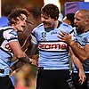 Cronulla are into an NRL preliminary final after knocking out the Raiders. Photo: Dan Himbrechts/AAP PHOTOS