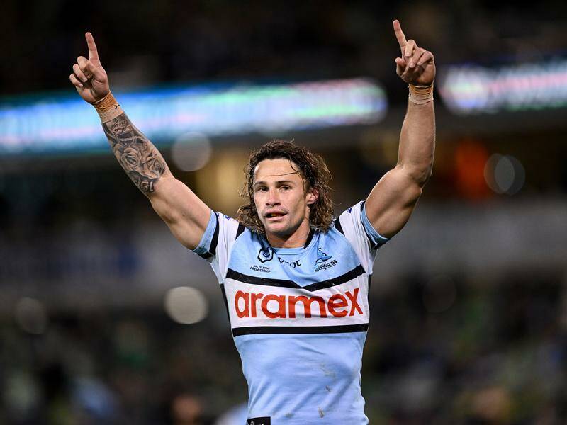 Nicho Hynes will hope Cronulla have earnt respect after despatching the Roosters and the Raiders. Photo: Dan Himbrechts/AAP PHOTOS