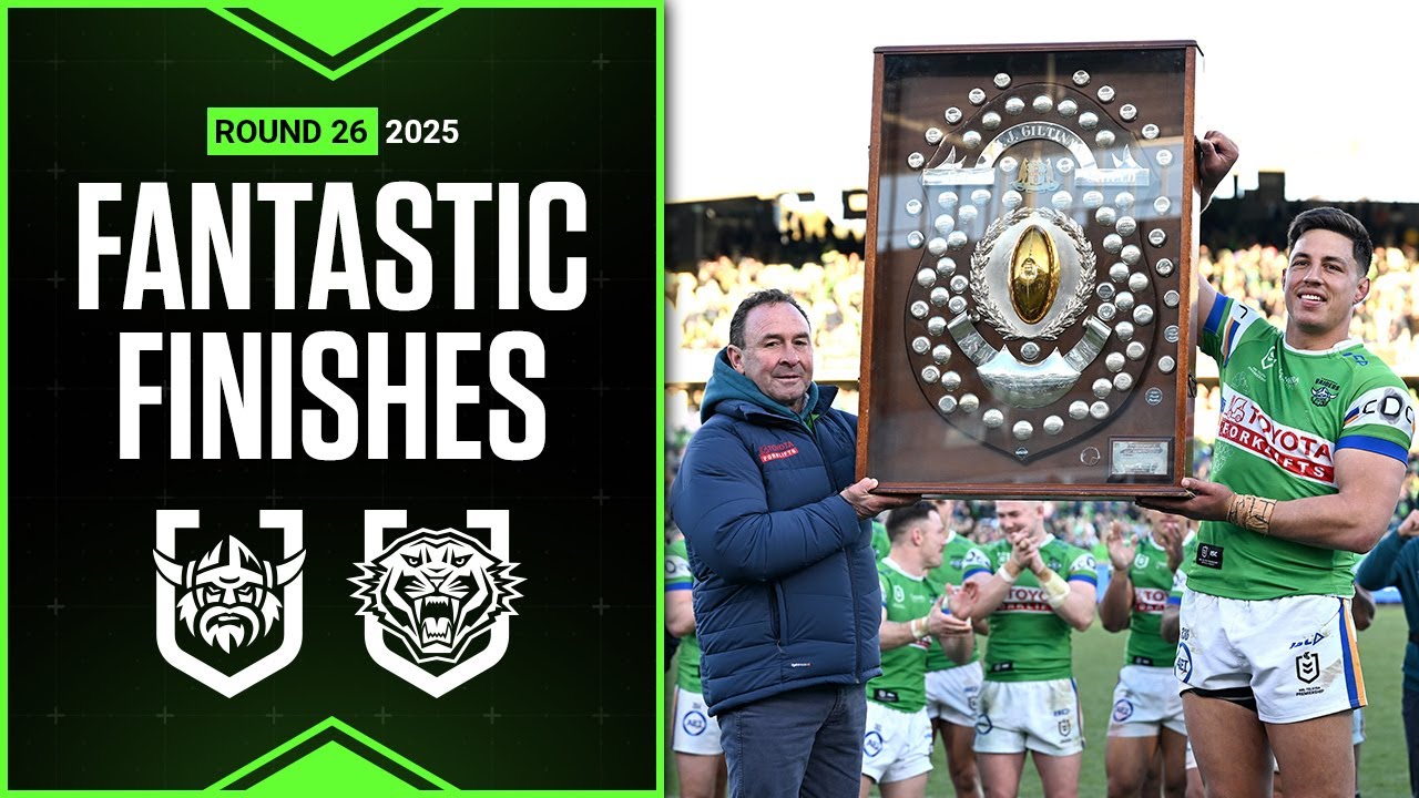 VIDEO: 2025 NRL Fantastic Finishes | Raiders v Wests Tigers | Round 26