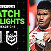 2025 NRL Match Highlights and Reactions | Dolphins v Raiders| Round 27