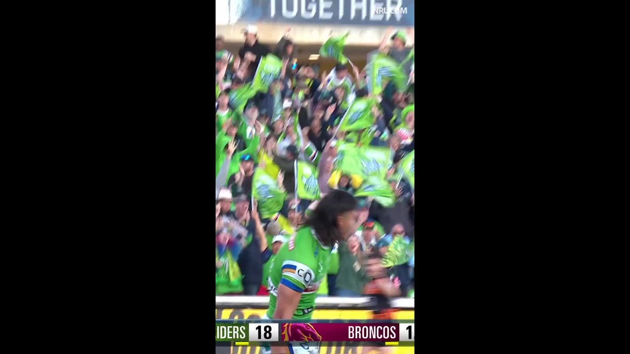 Kaeo Weekes Tries in Canberra Raiders vs Brisbane Broncos