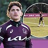 Reece Walsh suffers injury scare at Broncos training, telling Gehamat Shibasaki selection update